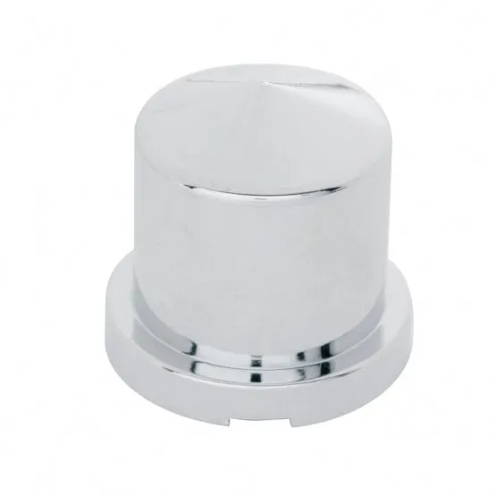 15/16" x 1 1/2" Chrome Plastic Pointed Nut Cover - Push-On