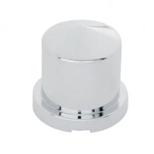 15/16" x 1 1/2" Chrome Plastic Pointed Nut Cover - Push-On