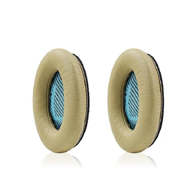 2-pack Lambskin Leather Earphone Covers for Bose Qc15 / Qc25 / Qc35