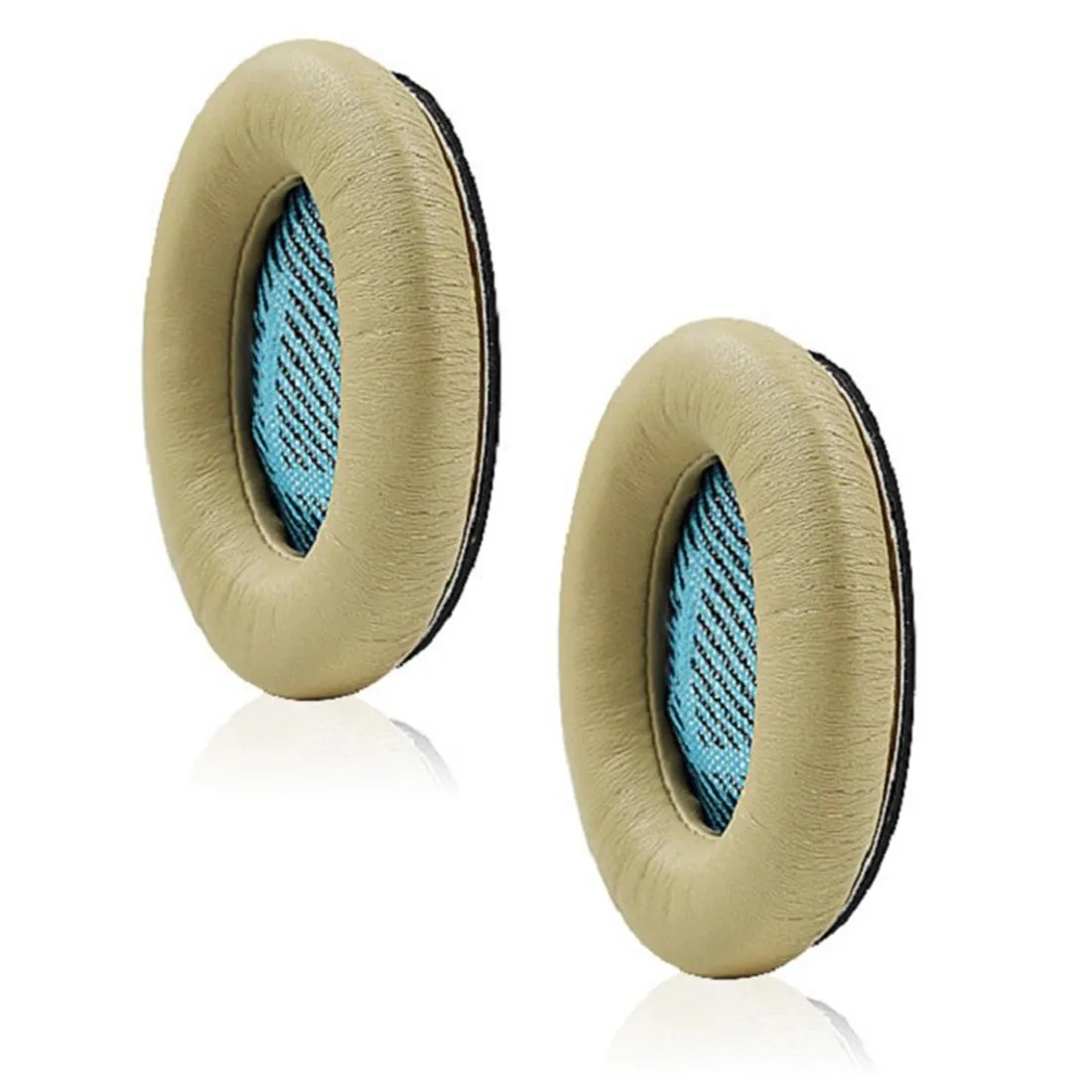 2-pack Lambskin Leather Earphone Covers for Bose Qc15 / Qc25 / Qc35