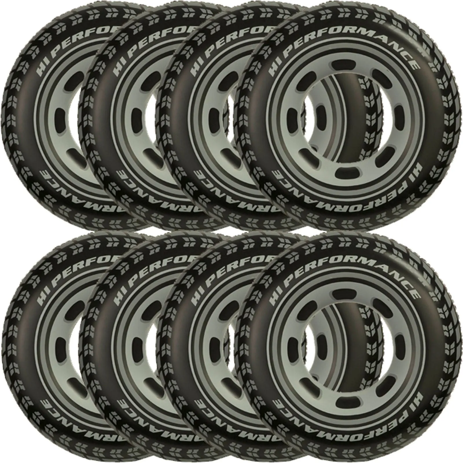 (8) Intex Giant Tire Tube Inflatable Water Swimming Pool Ring Float Raft Lounger