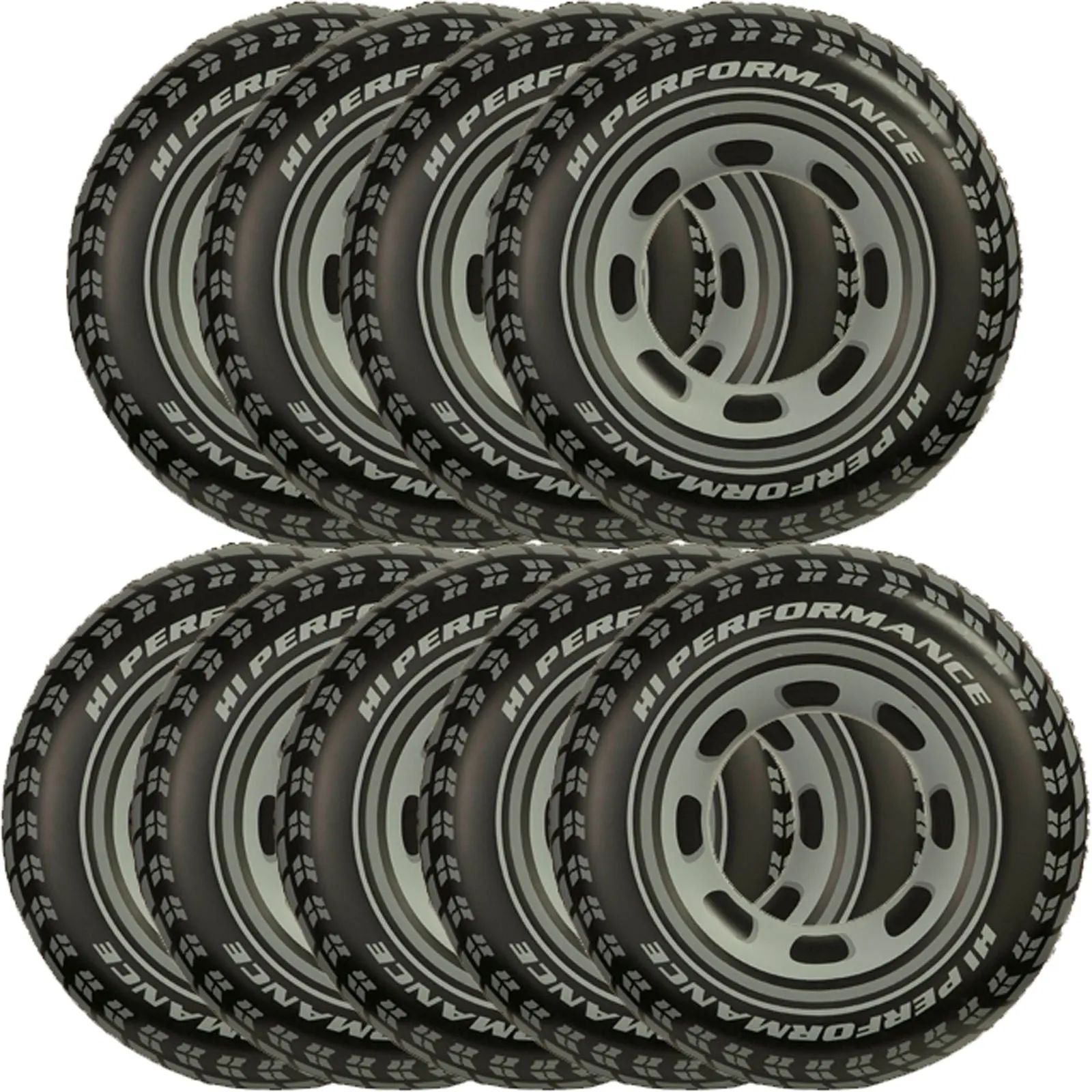 (9) Intex Giant Tire Tube Inflatable Water Swimming Pool Ring Float Raft Lounger
