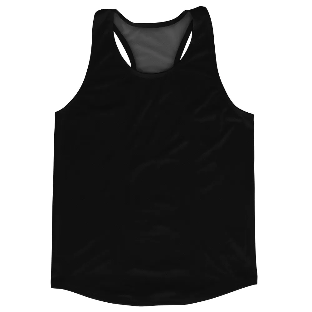Black Blank No Ultras Brand Logo Running Track Tops Made In USA