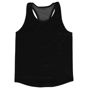 Black Blank No Ultras Brand Logo Running Track Tops Made In USA