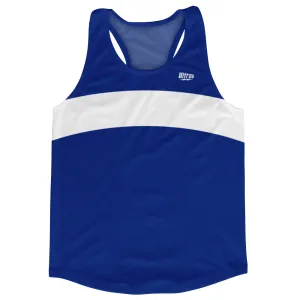 Blue Royal And White Running Track Tops Made In USA