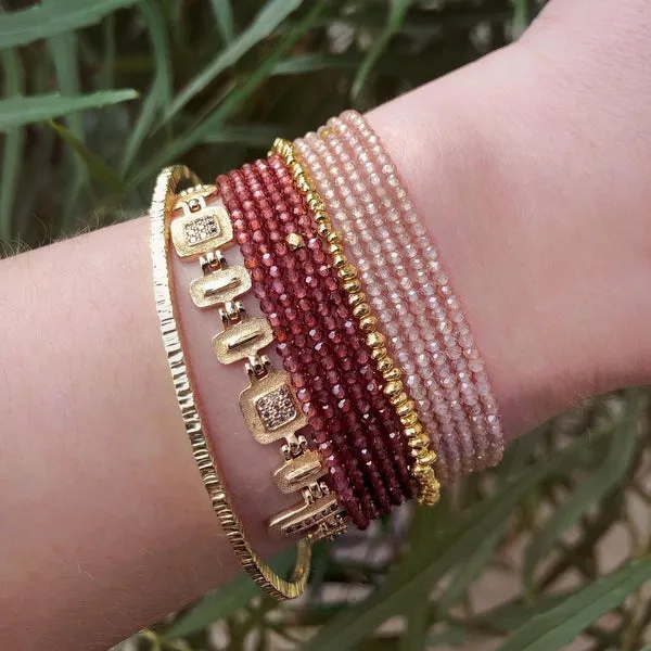 Blush Moonstone Wrap Bracelet/Necklace