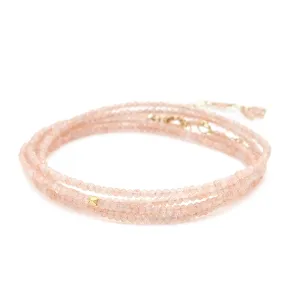 Blush Moonstone Wrap Bracelet/Necklace