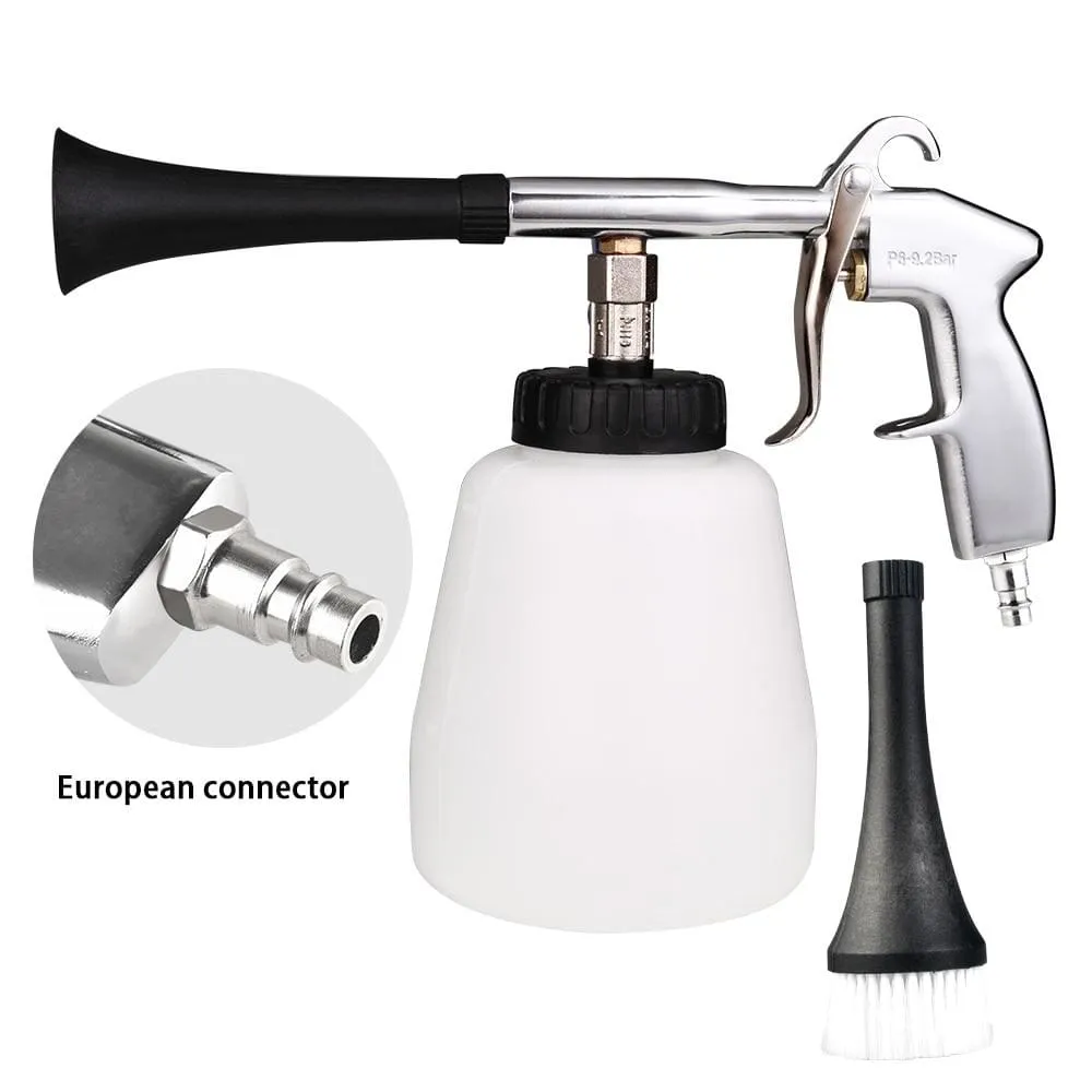 Car Wash Portable Interior Deep Cleaning Gun Washer Cockpit Care with Brush Air