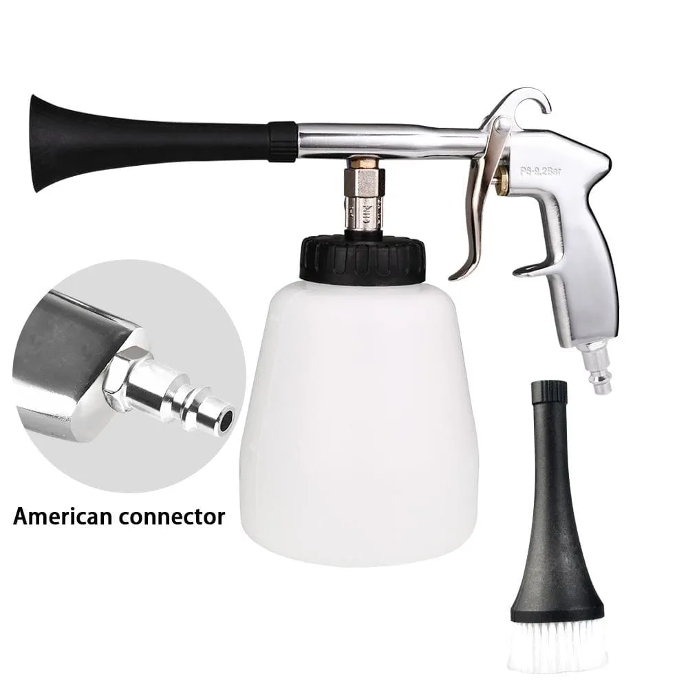 Car Wash Portable Interior Deep Cleaning Gun Washer Cockpit Care with Brush Air