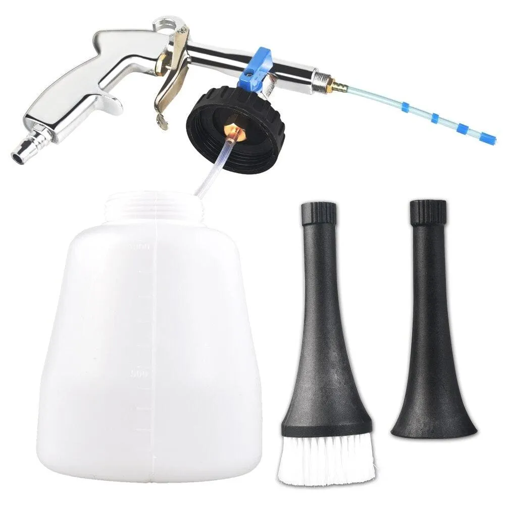 Car Wash Portable Interior Deep Cleaning Gun Washer Cockpit Care with Brush Air