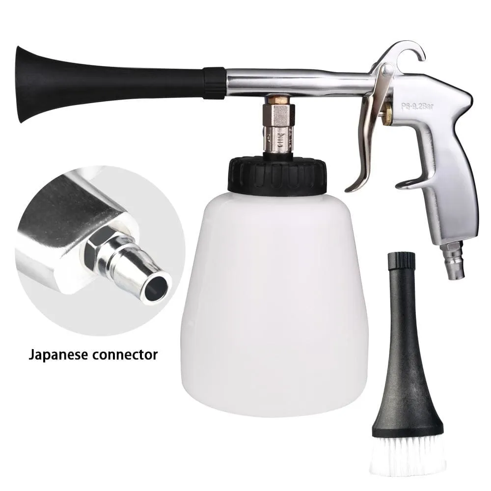 Car Wash Portable Interior Deep Cleaning Gun Washer Cockpit Care with Brush Air