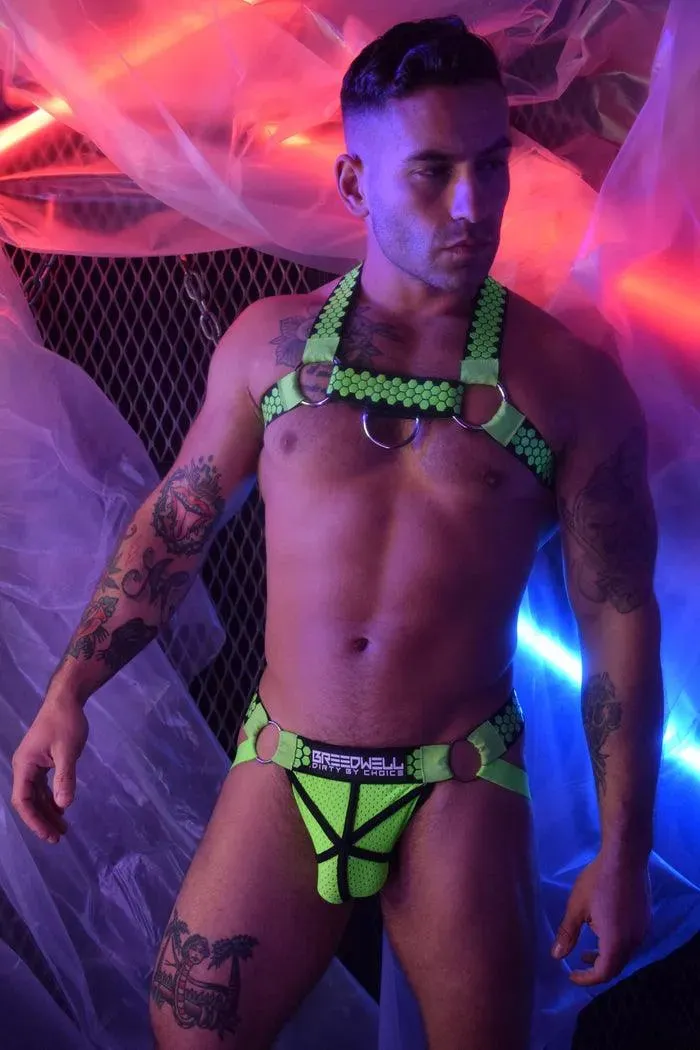 HEX HARNESS NEON GREEN
