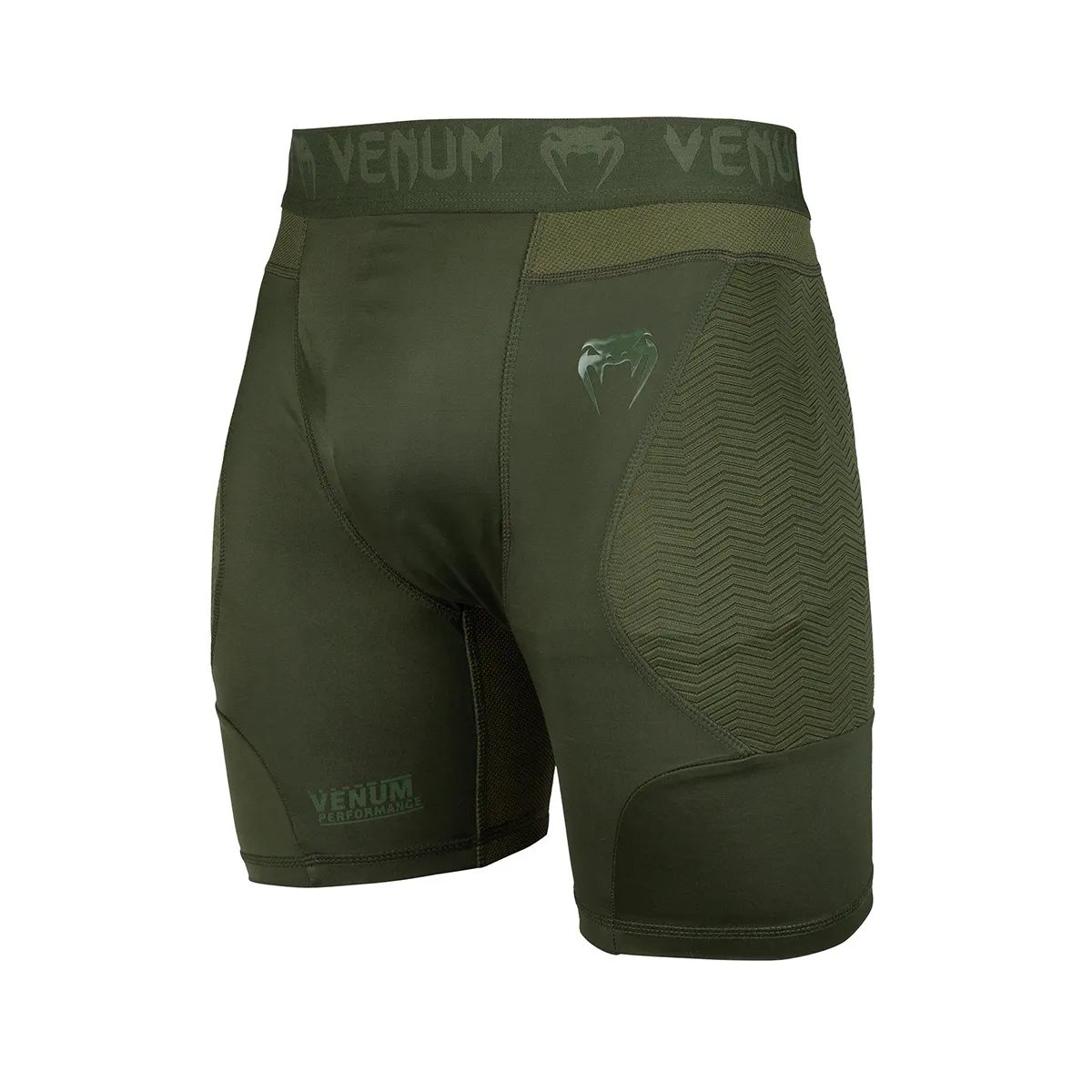 Kompressioshortsit - Venum - 'G-Fit' - Armyvihre