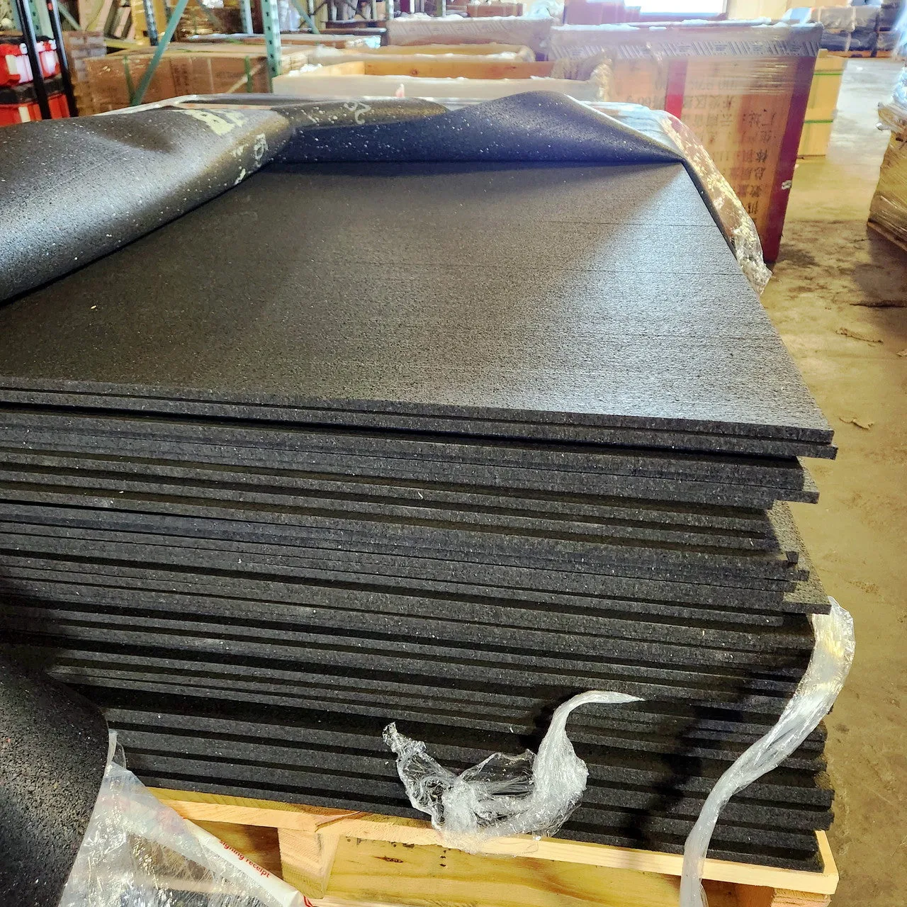 NEW Hammer Clad 8mm Premium Gym Flooring Mats 4' x 6' (Blem)