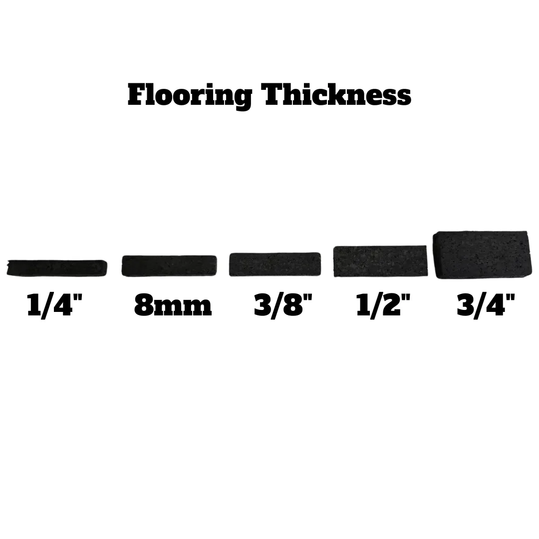 NEW Hammer Clad 8mm Premium Gym Flooring Mats 4' x 6' (Blem)