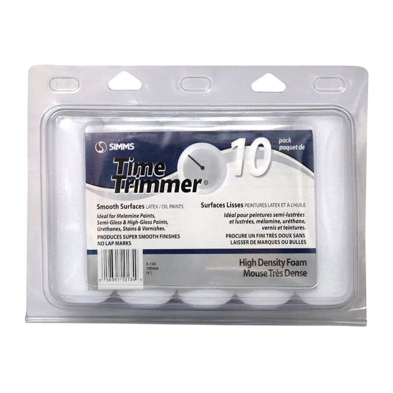 Paint Roller - 4" Super Fine Foam Rollers and cage