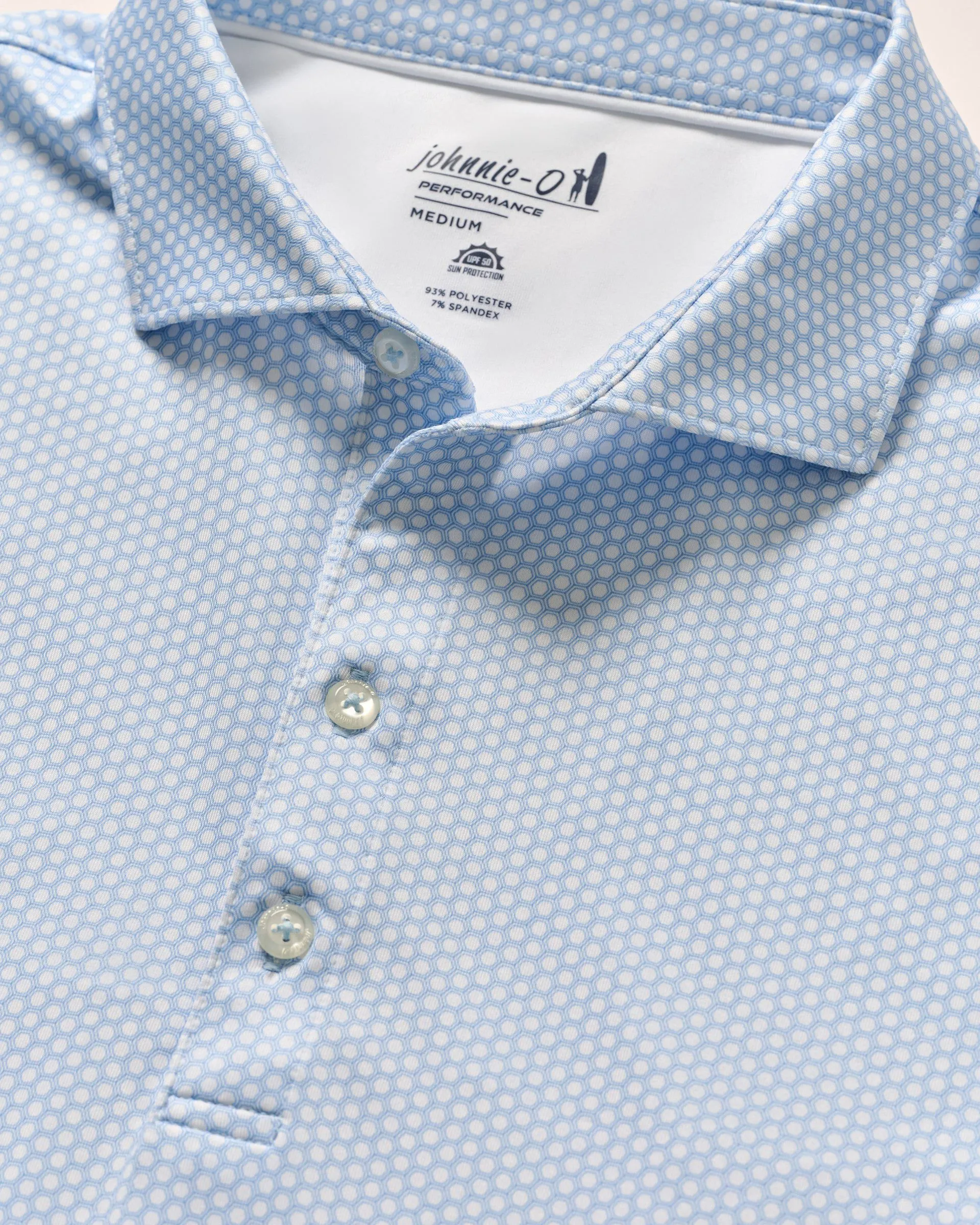 Performance Jersey Polo - Hex Print