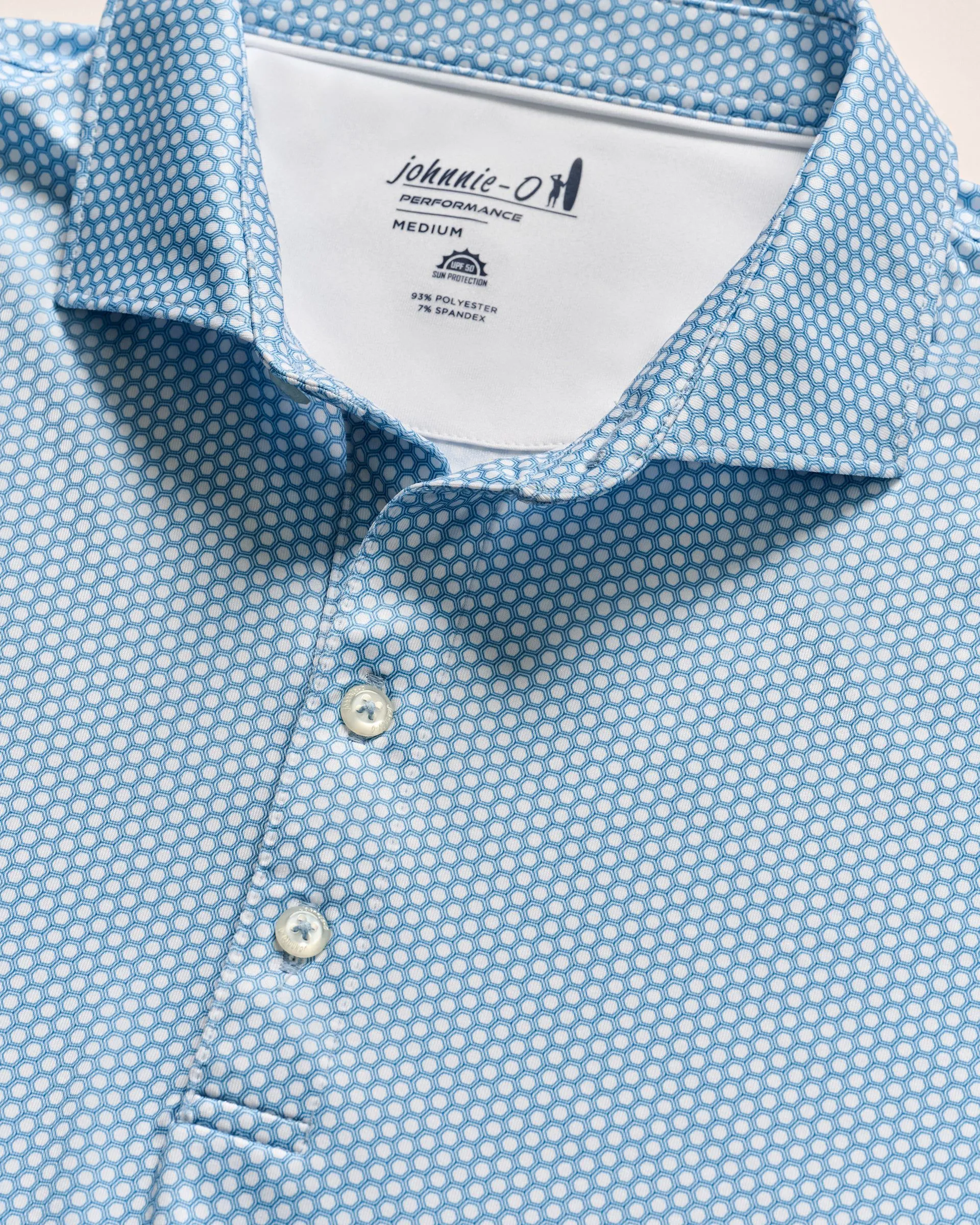 Performance Jersey Polo - Hex Print