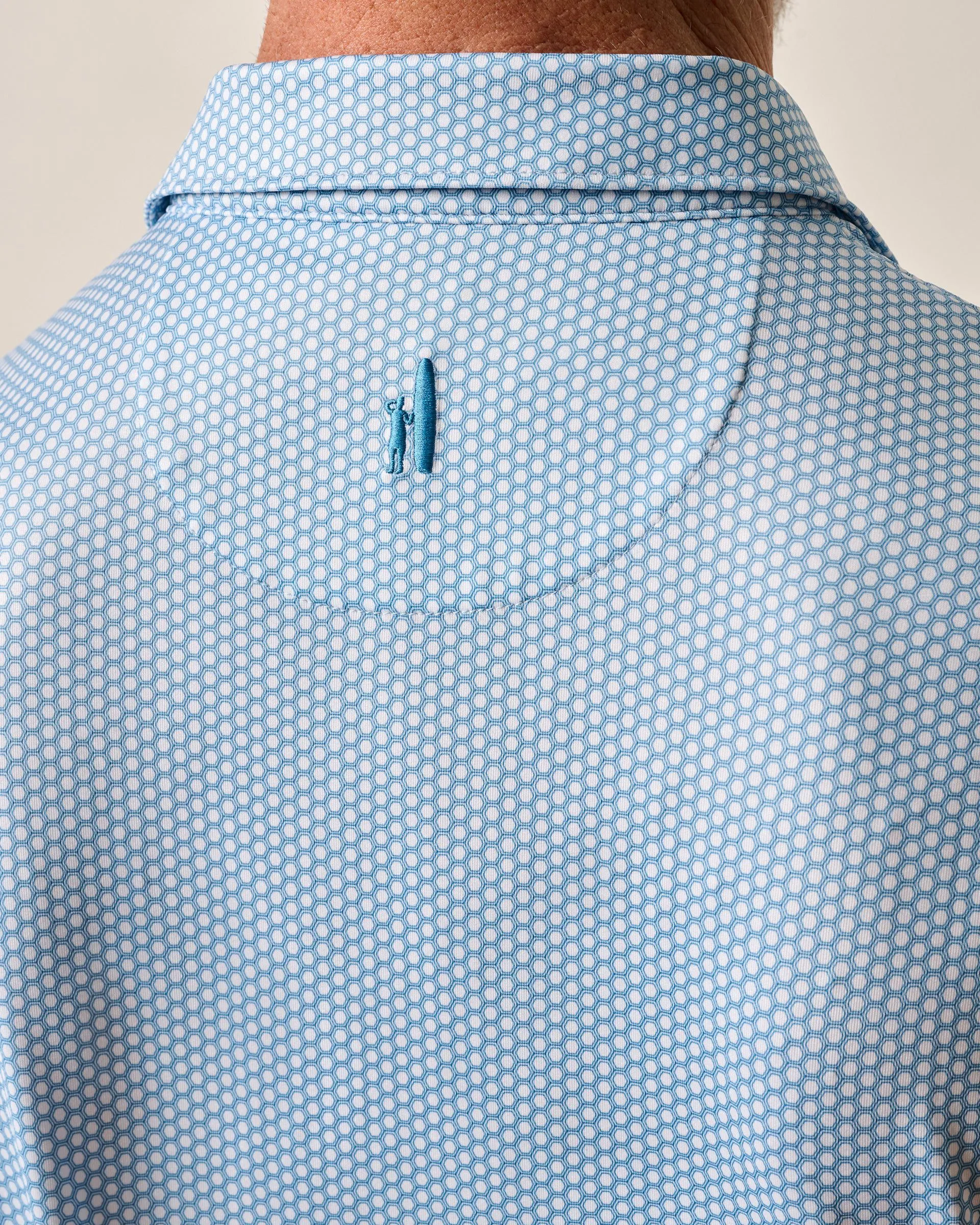 Performance Jersey Polo - Hex Print