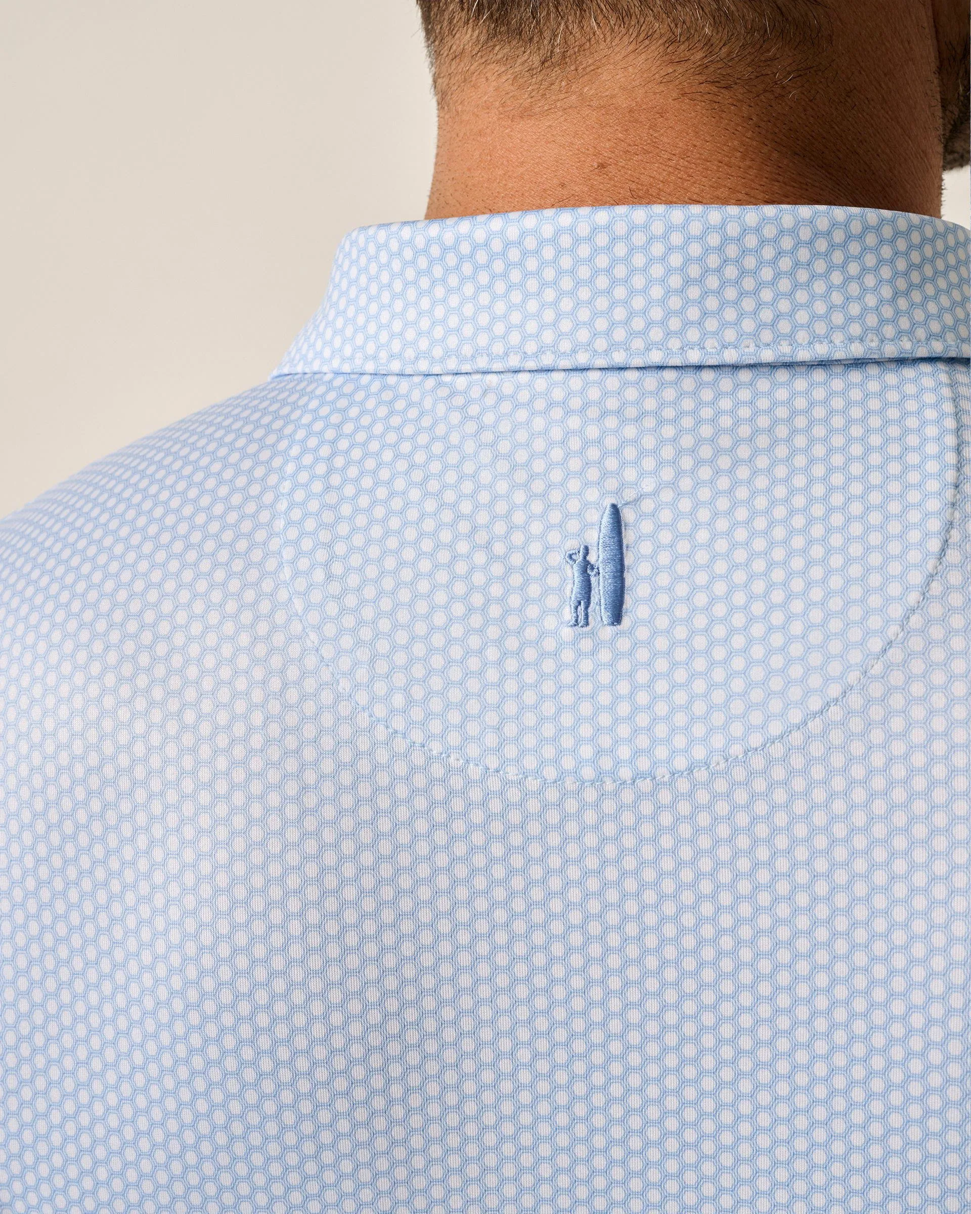 Performance Jersey Polo - Hex Print