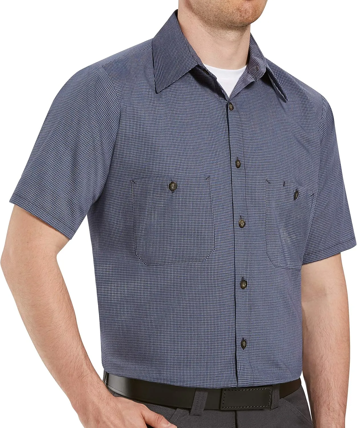 Red Kap Men's Performance Tech 2 Piece Lined Collar Shirt