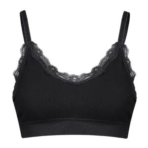 Seamless Bra Sexy Lace Crop Top Beauty Strap Summer Camis With Chest Pad Gathered Push Up
