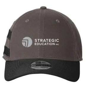 SEI New Era Stretch Cotton Striped Cap-Graphite/ Black
