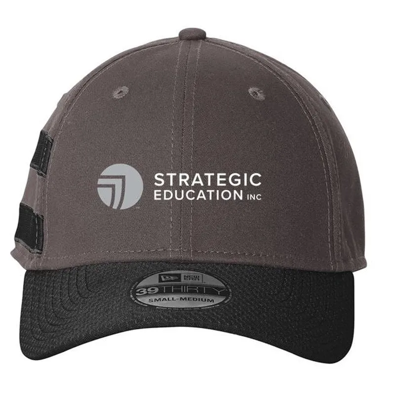 SEI New Era Stretch Cotton Striped Cap-Graphite/ Black