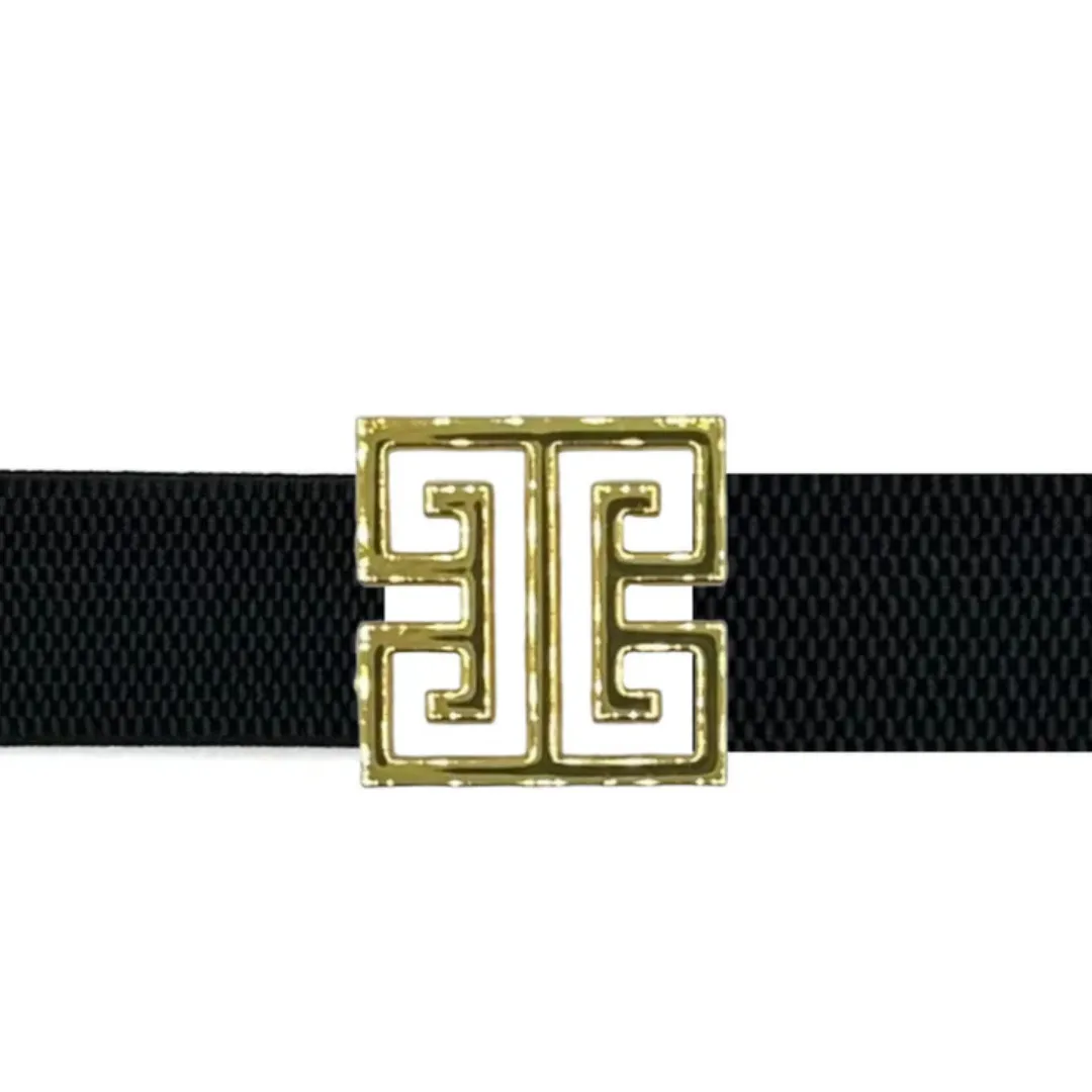 Square Greek Key Interchangeable Artisan Belt Buckle