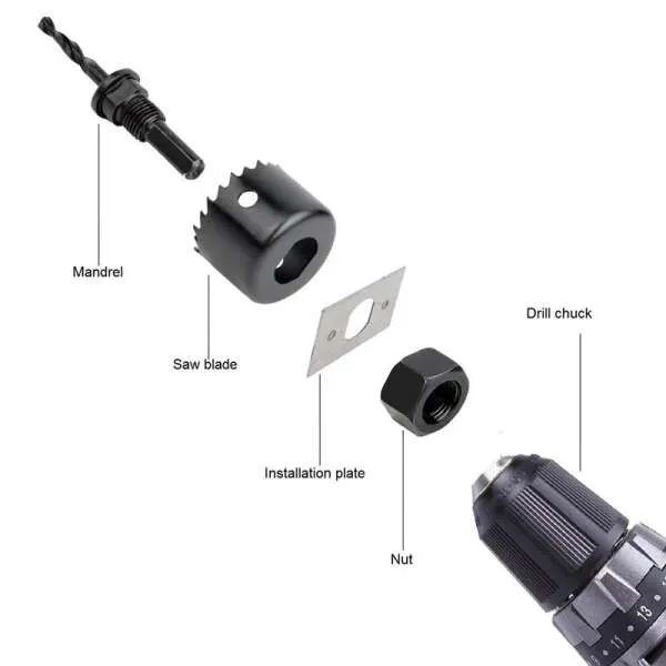 Torqmax - 6-piece drilling crown set